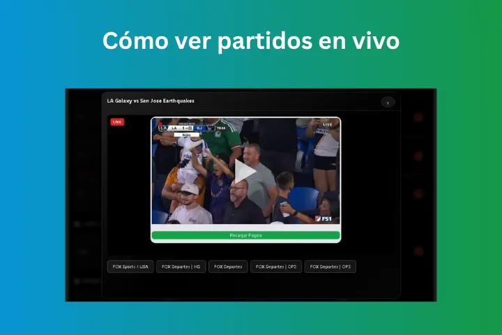 Cómo ver partidos en vivo2