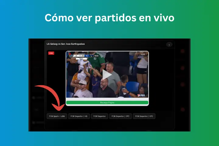 Cómo ver partidos en vivo3