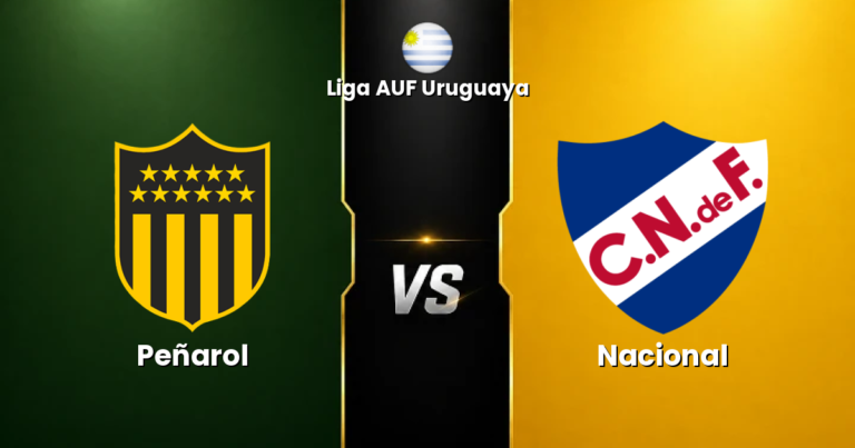 Peñarol vs Nacional - Liga AUF Uruguaya