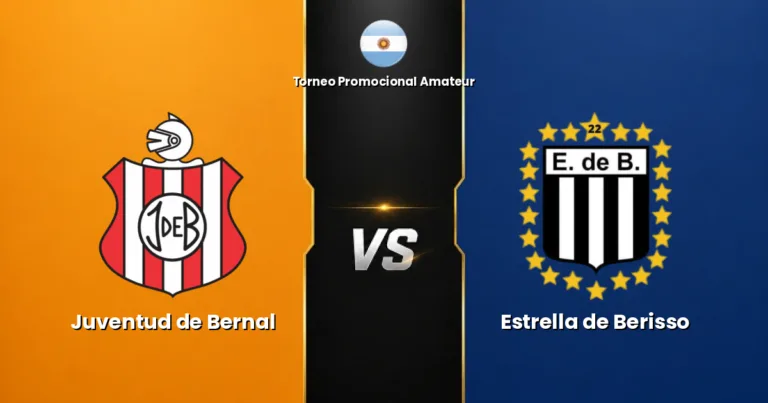 Juventud de Bernal vs Estrella de Berisso - Torneo Promocional Amateur
