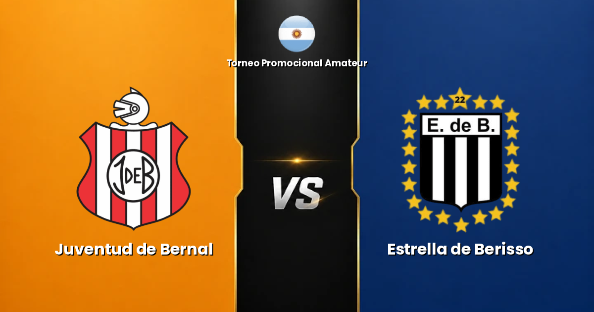 Juventud de Bernal vs Estrella de Berisso - Torneo Promocional Amateur