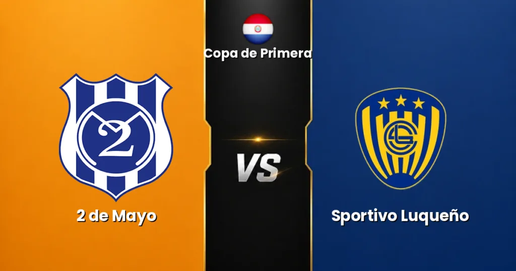 2 de Mayo vs Sportivo Luqueño - Copa de Primera